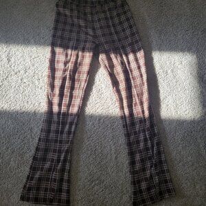Urban Renewal Remnants Plaid Front Slit Pant